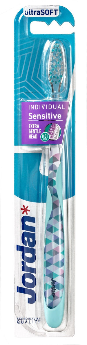Jordan Individual Sensitive Toothbrush - ultra soft - mix of colors 1 piece | Vaistine1.lt | WestPharmacy.eu
