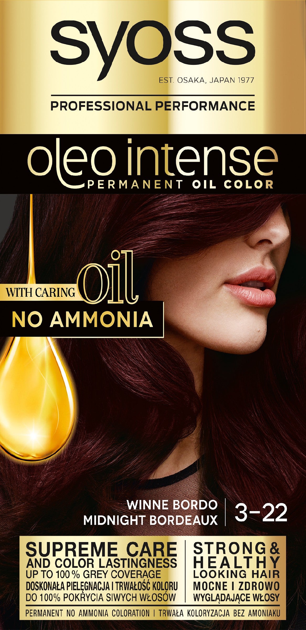 Schwarzkopf Syoss Hair Color Oleo 3-22 wine burgundy 1op. | Vaistine1.lt | WestPharmacy.eu