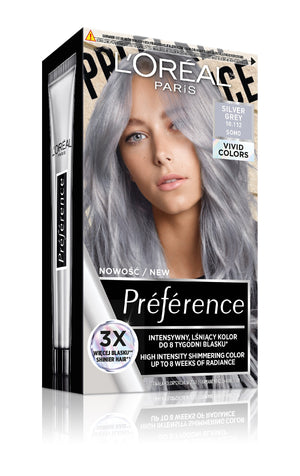 Loreal Preference Vivid Colors Hair Color No. 10.112 Silver Grey (Soho) 1op. | Vaistine1.lt | WestPharmacy.eu