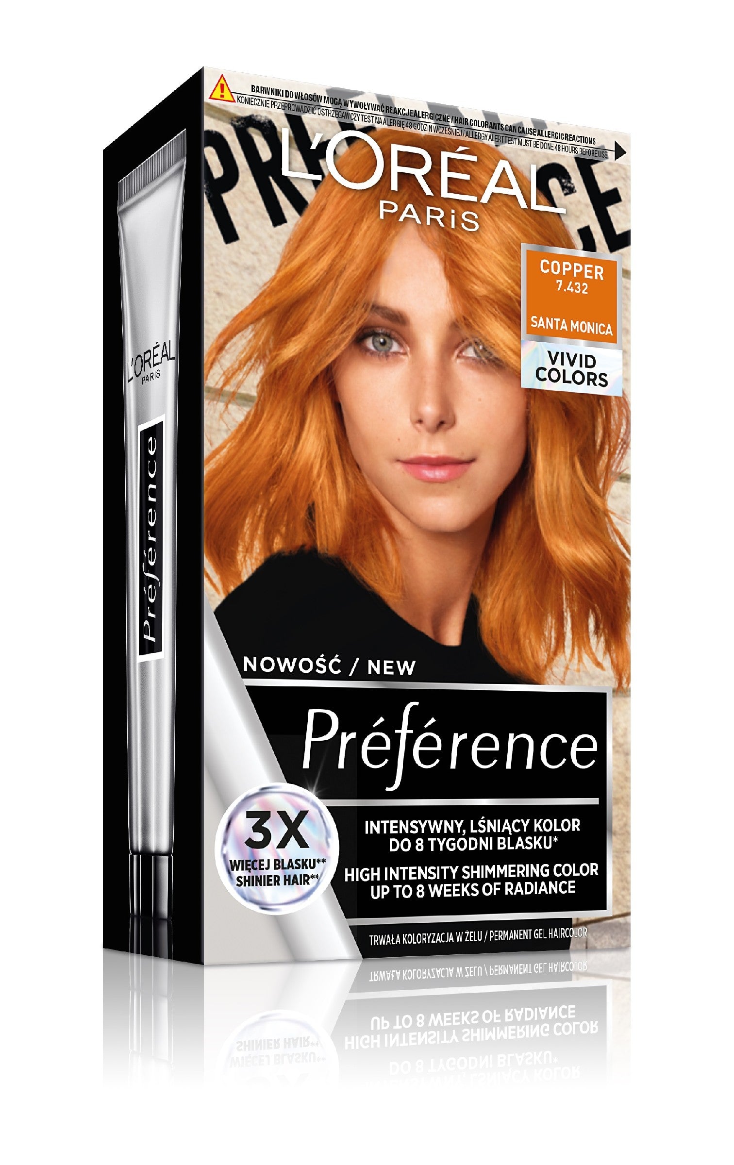 LOREAL PREFERENCE VIVIDS 7.432 Copper | Vaistine1.lt | WestPharmacy.eu