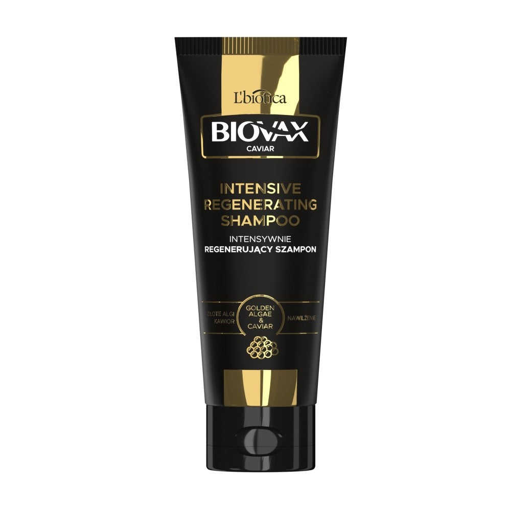 L'BIOTICA Biovax Glamour Caviar Hair Shampoo Intensively Regenerating - Golden Algae & Caviar 200ml | Vaistine1.lt | WestPharmacy.eu
