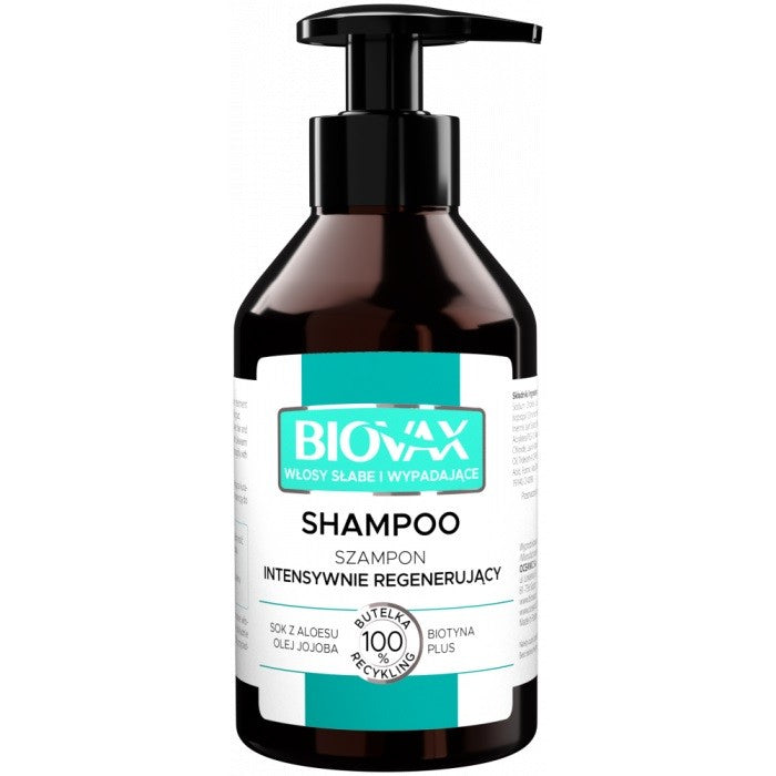 L'BIOTICA Biovax Intensively Regenerating Shampoo - weak and falling hair 200ml | Vaistine1.lt | WestPharmacy.eu