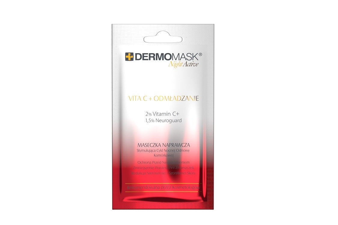 L'BIOTICA Dermomask Night Active Repairing face mask - Vita C + Rejuvenation 12ml | Vaistine1.lt | WestPharmacy.eu