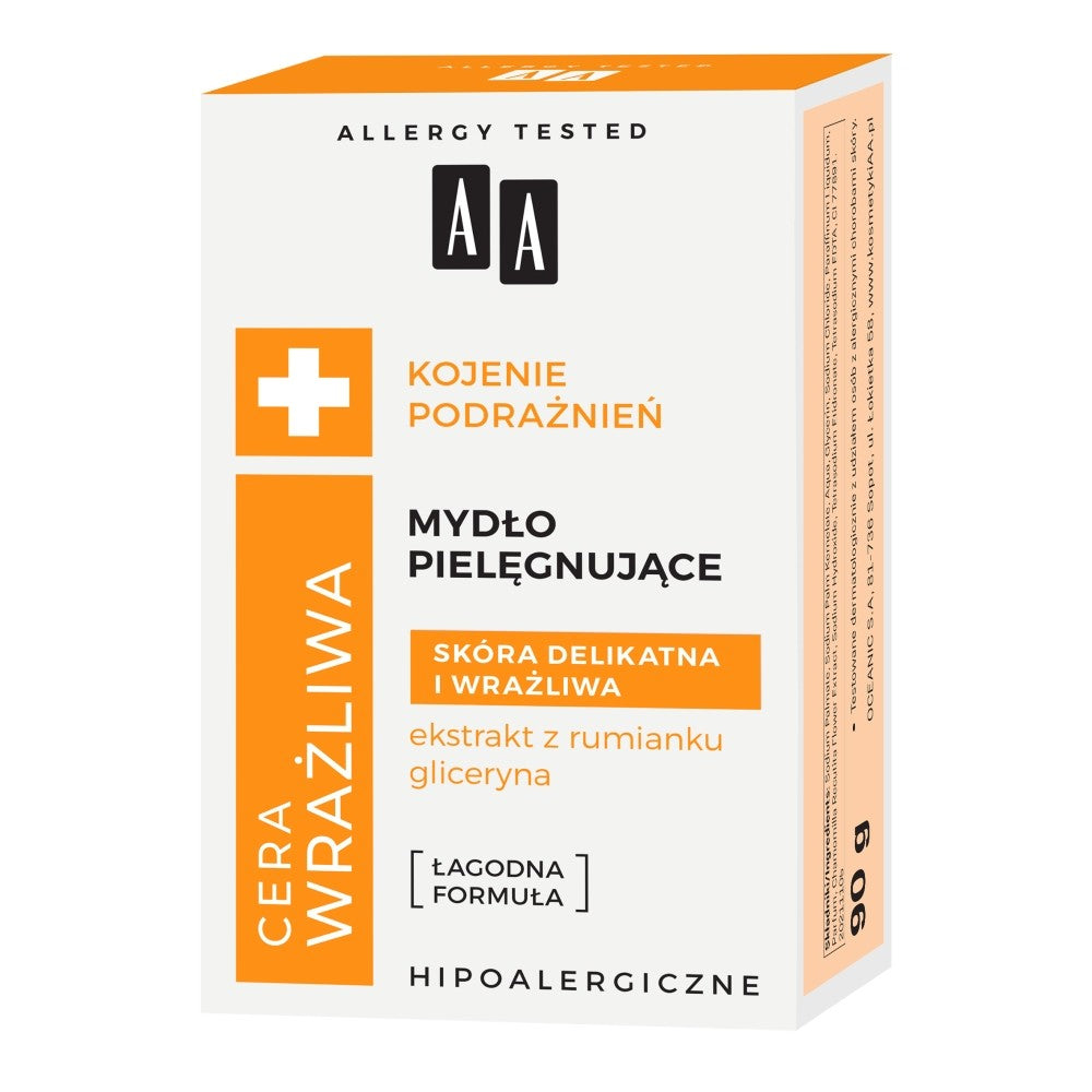 AA Sensitive Skin Soothing Irritations Nourishing soap bar for delicate and sensitive skin 90g | Vaistine1.lt | WestPharmacy.eu