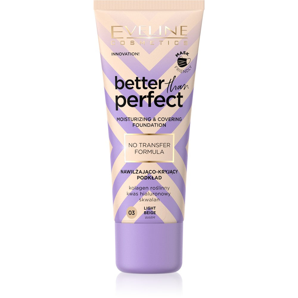 Eveline Better Than Perfect Moisturizing-Covering Foundation No. 03 Light Beige 30ml | Vaistine1.lt | WestPharmacy.eu
