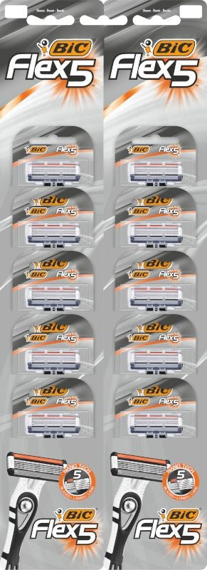 BIC Flex 5 razor card - 1 pack - 10 pieces | Vaistine1.lt | WestPharmacy.eu