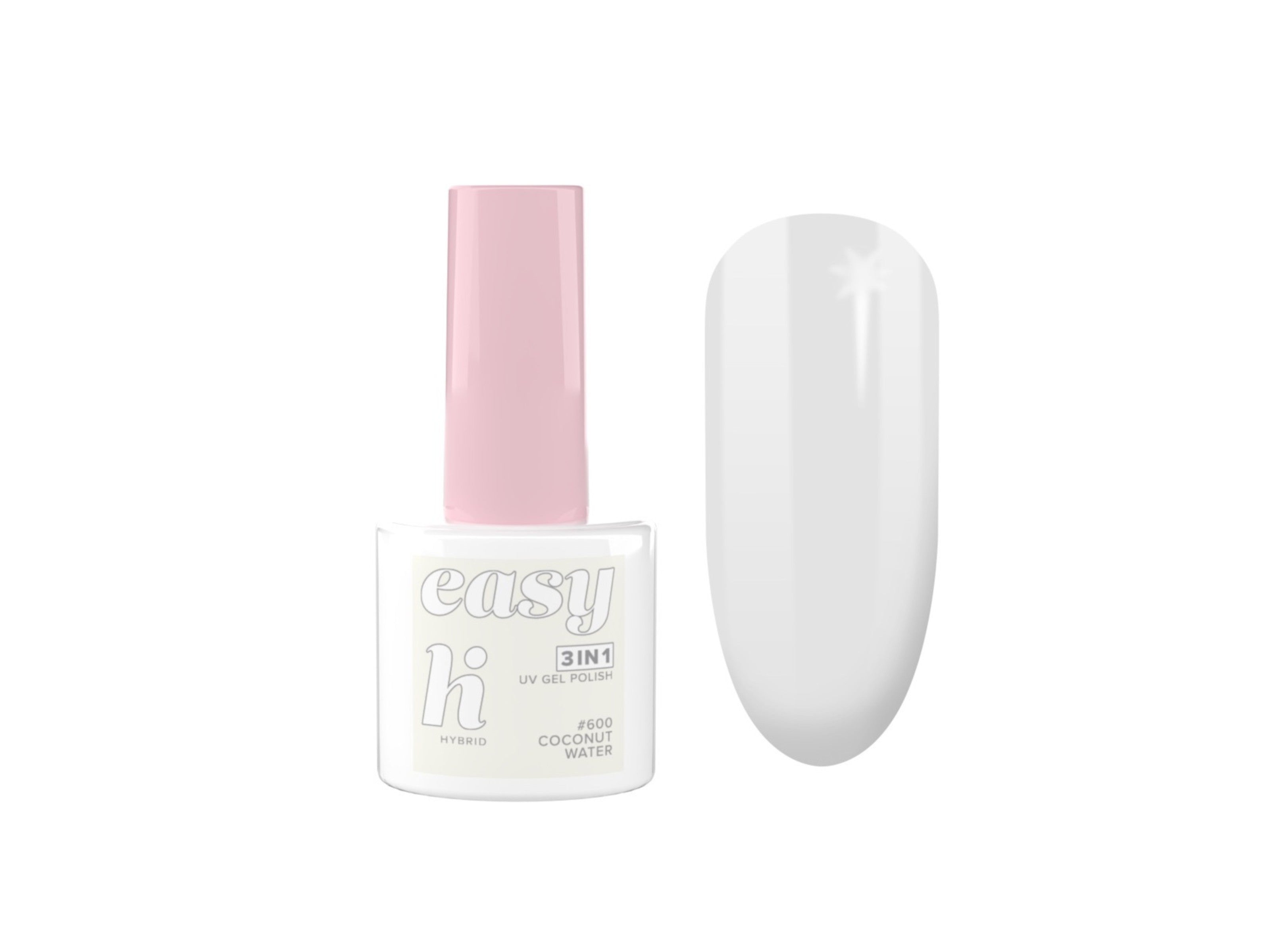 Hi Hybrid Hybrid Lacquer Easy 3in1 No. 600 Coconut Water 5ml | Vaistine1.lt | WestPharmacy.eu