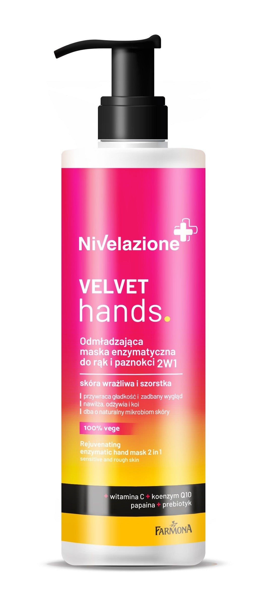 Farmona Nivelazione+ Rejuvenating Enzymatic Mask for Hands and Nails 2in1 Velvet Hands - sensitive and rough skin 200ml | Vaistine1.lt | WestPharmacy.eu