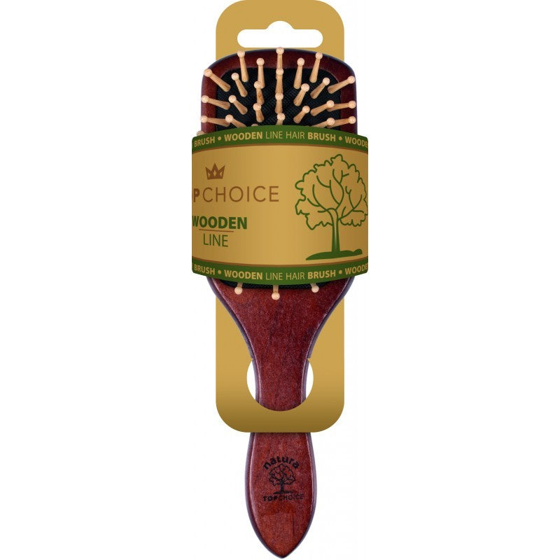Top Choice Wooden Hairbrush "CHERRY" (62223) 1 pc. | Vaistine1.lt | WestPharmacy.eu