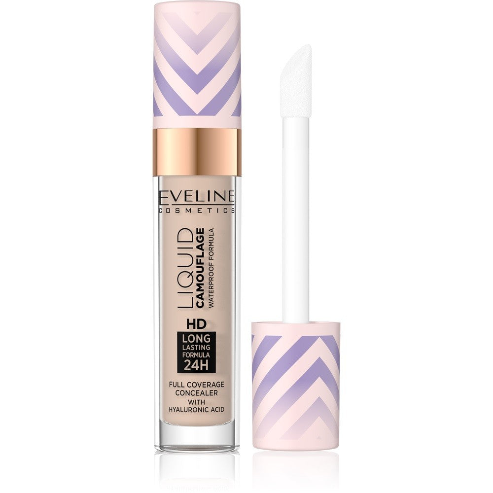 Eveline Liquid Camouflage Waterproof Concealer with hyaluronic acid no. 05 Light Sand 7.5ml | Vaistine1.lt | WestPharmacy.eu