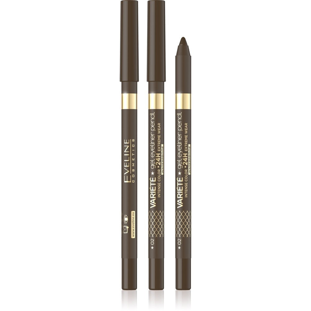 Eveline Variete Gel pencil for eyes no. 02 brown 1pc | Vaistine1.lt | WestPharmacy.eu