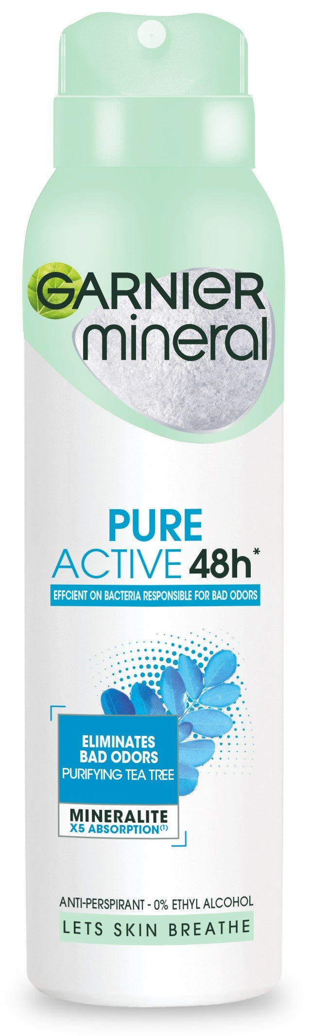 Garnier Mineral Deodorant spray Pure Active 48h - Efficient On Bacteria 150ml | Vaistine1.lt | WestPharmacy.eu