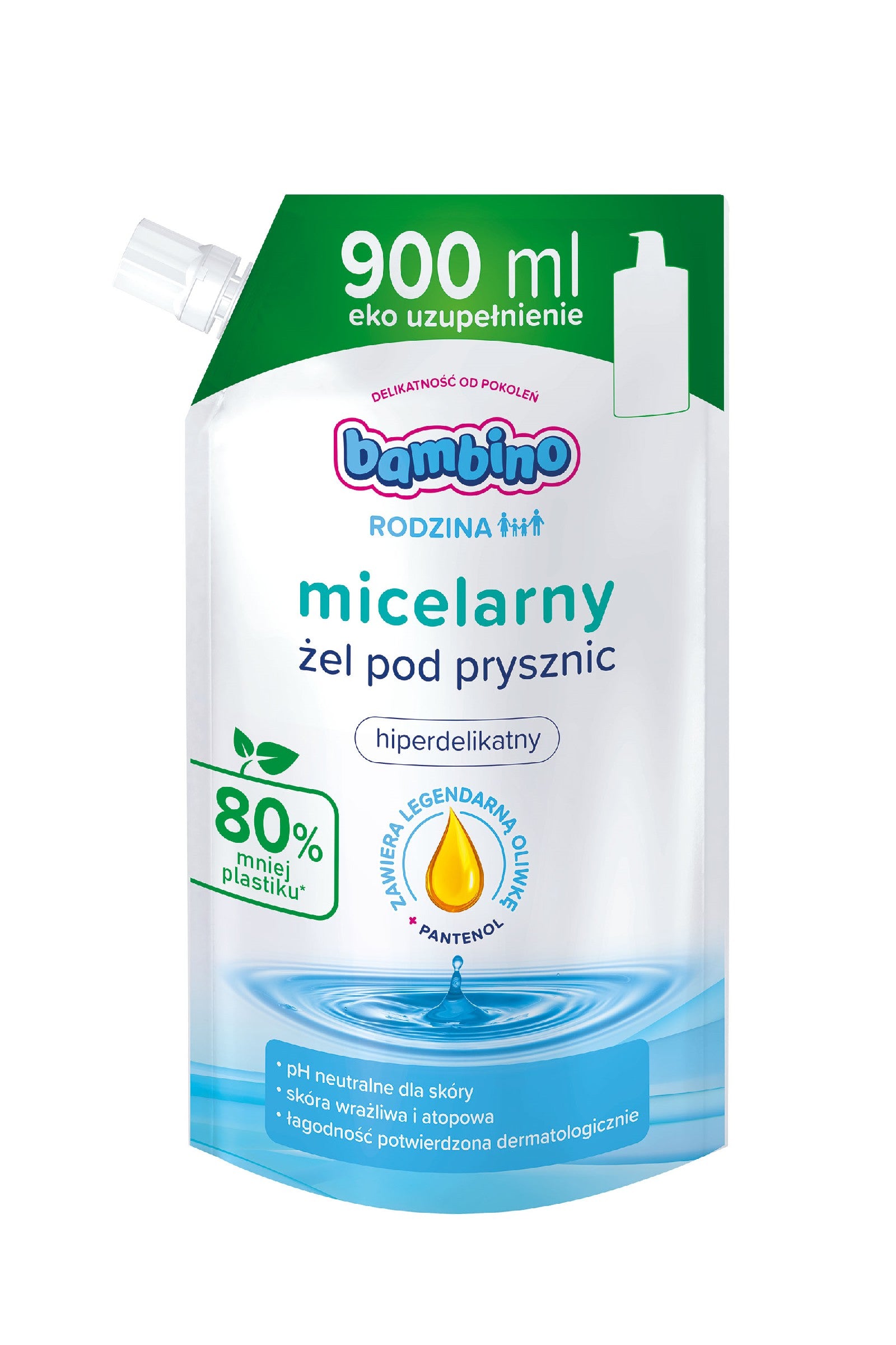 Bambino Family Micellar Hyperdelicate Shower Gel - stock 900ml | Vaistine1.lt | WestPharmacy.eu