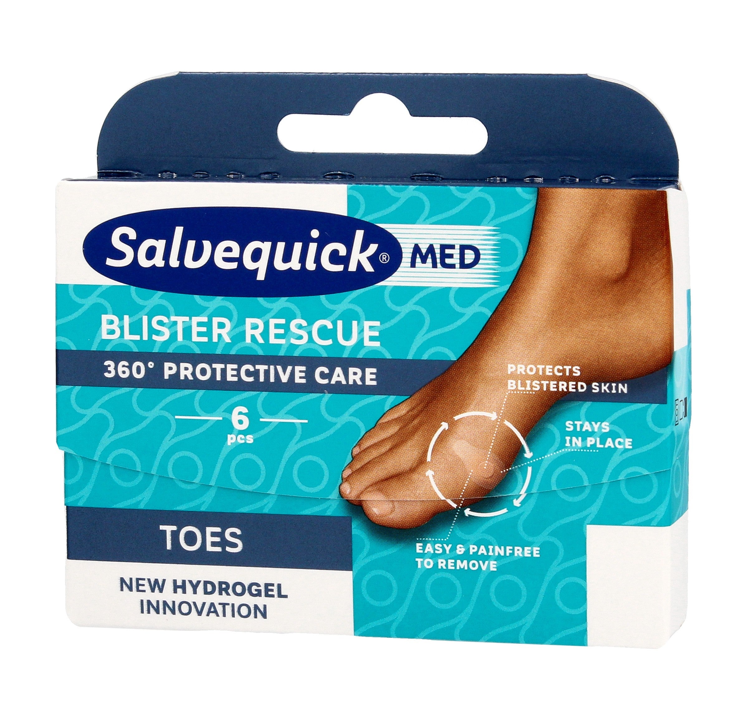 SALVEQUICK FEET Rescure patches x6pcs toes | Vaistine1.lt | WestPharmacy.eu