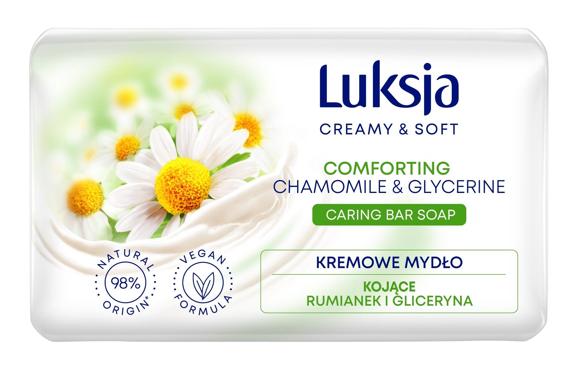 Luksja Creamy & Soft Soothing Creamy Bar Soap Chamomile & Glycerin 90g | Vaistine1.lt | WestPharmacy.eu