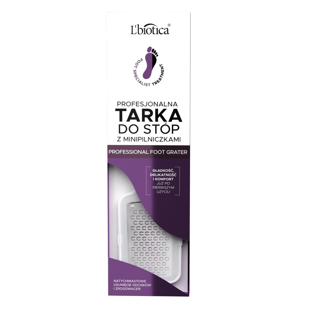 L'BIOTICA Professional foot grater with mini files, 1 pc | Vaistine1.lt | WestPharmacy.eu