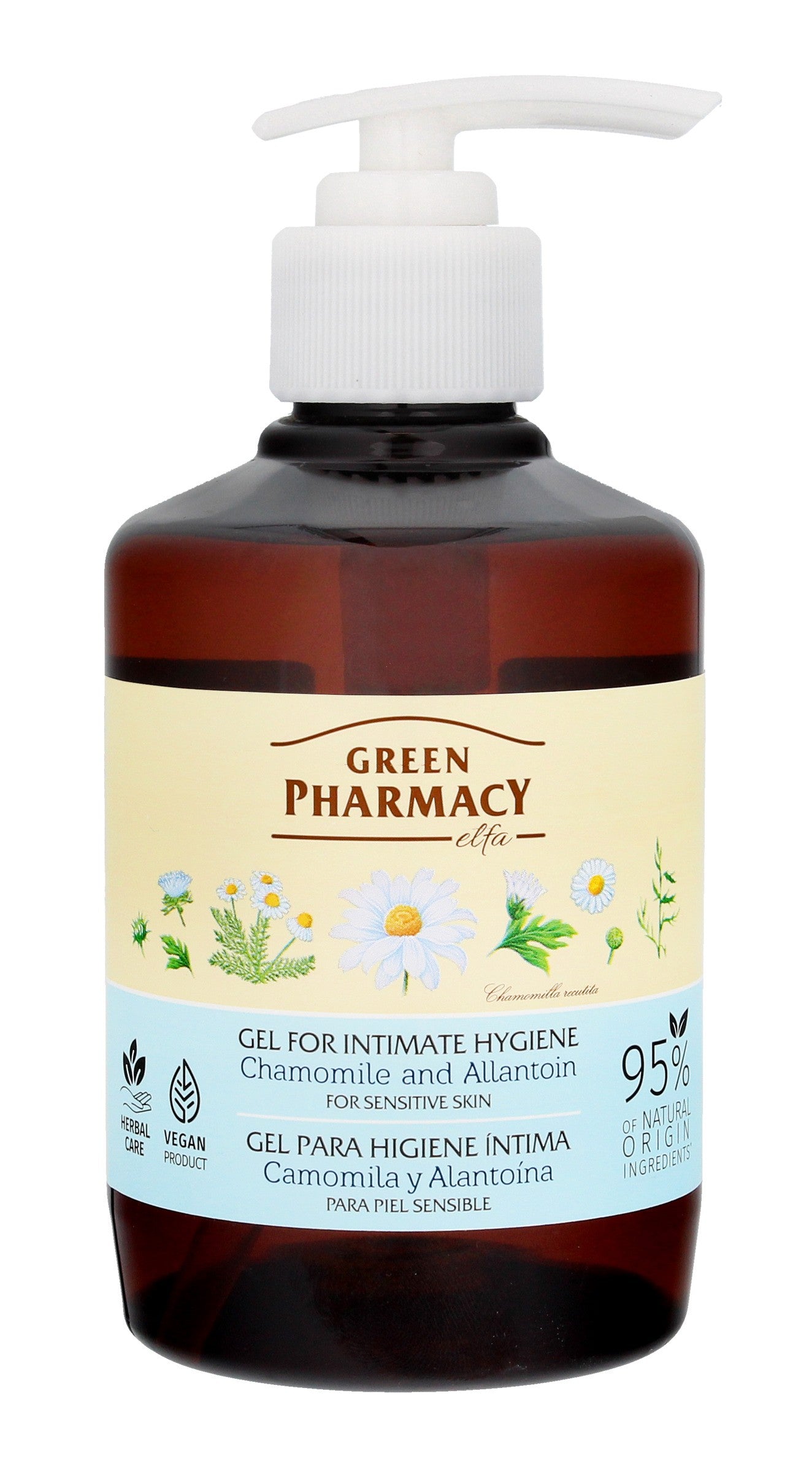 Green Pharmacy Intimate Hygiene Gel with Chamomile and Allantoin 370ml | Vaistine1.lt | WestPharmacy.eu