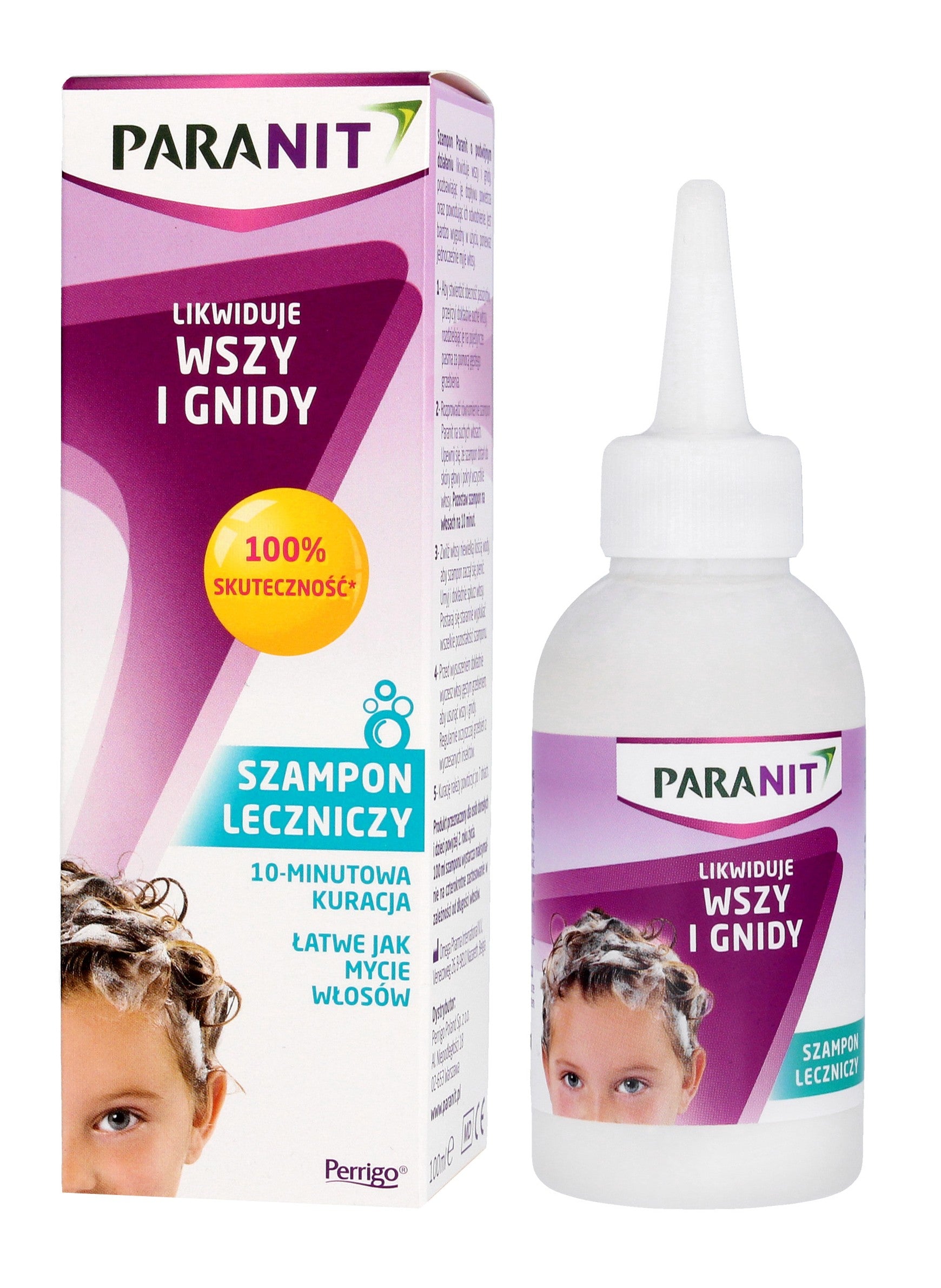 PARANIT Medicinal shampoo eliminating lice and nits - 10 minute treatment 100ml | Vaistine1.lt | WestPharmacy.eu