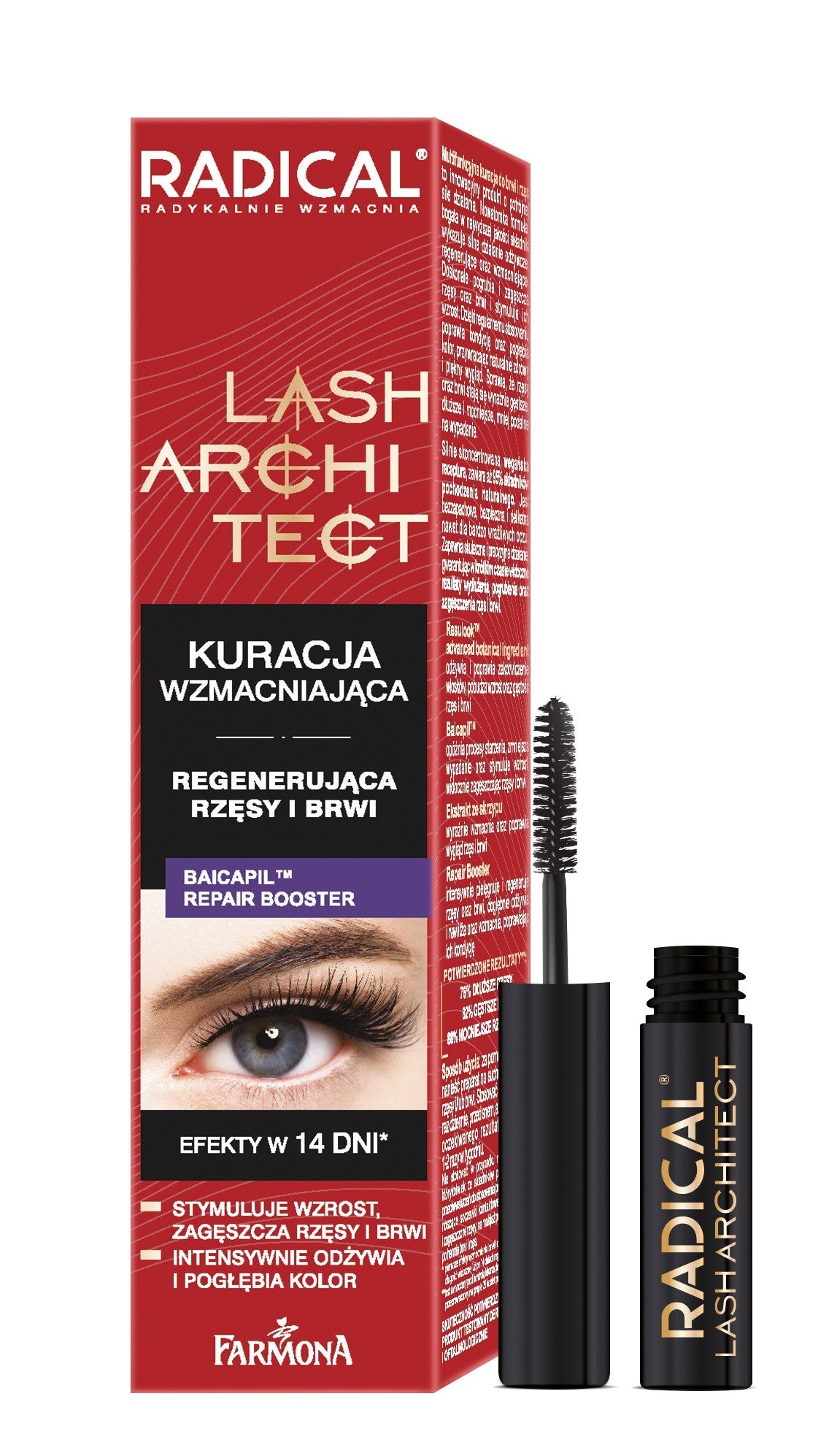 Farmona Radical Lash Architect Strengthening - regenerating treatment for eyelashes and eyebrows 5ml | Vaistine1.lt | WestPharmacy.eu