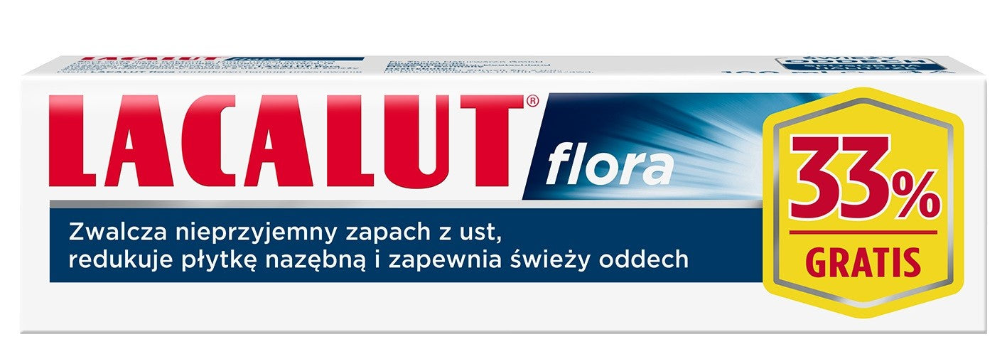 Lacalut Toothpaste Flora (+33% free) 100ml | Vaistine1.lt | WestPharmacy.eu