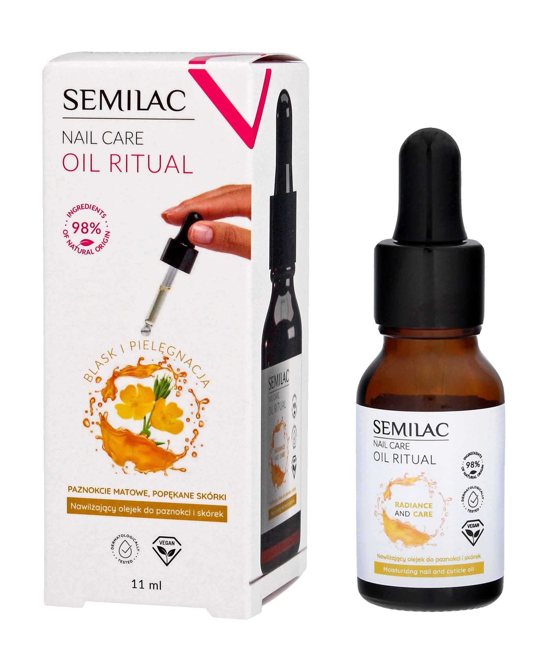 SEMILAC Nail Care Oil Ritual Moisturizing Nail and Cuticle Oil 11ml | Vaistine1.lt | WestPharmacy.eu