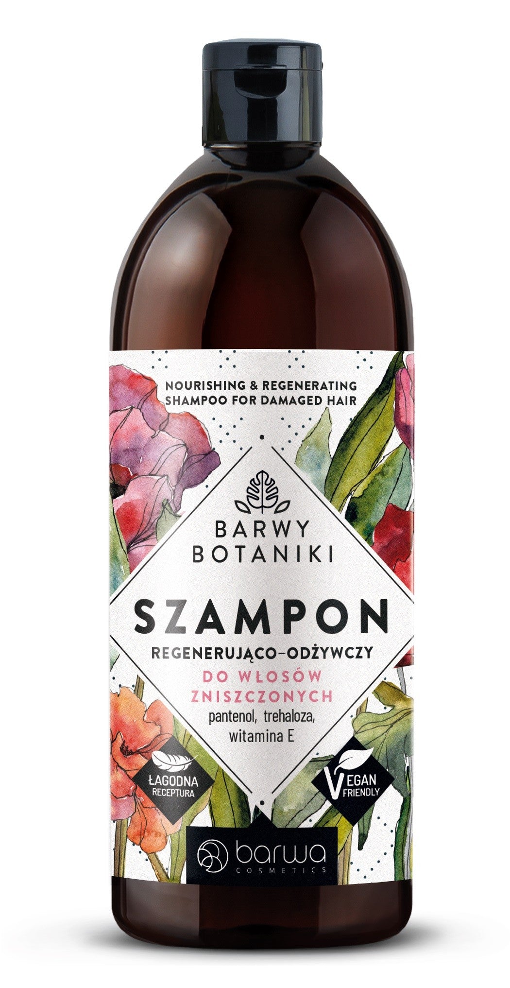 BARWA Botanical Colors Regenerating - Nourishing Shampoo for Damaged Hair 480ml | Vaistine1.lt | WestPharmacy.eu