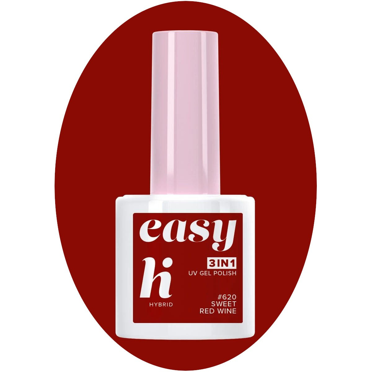 Hi Hybrid Hybrid Lacquer Easy 3in1 #620 Red Wine 5ml | Vaistine1.lt | WestPharmacy.eu