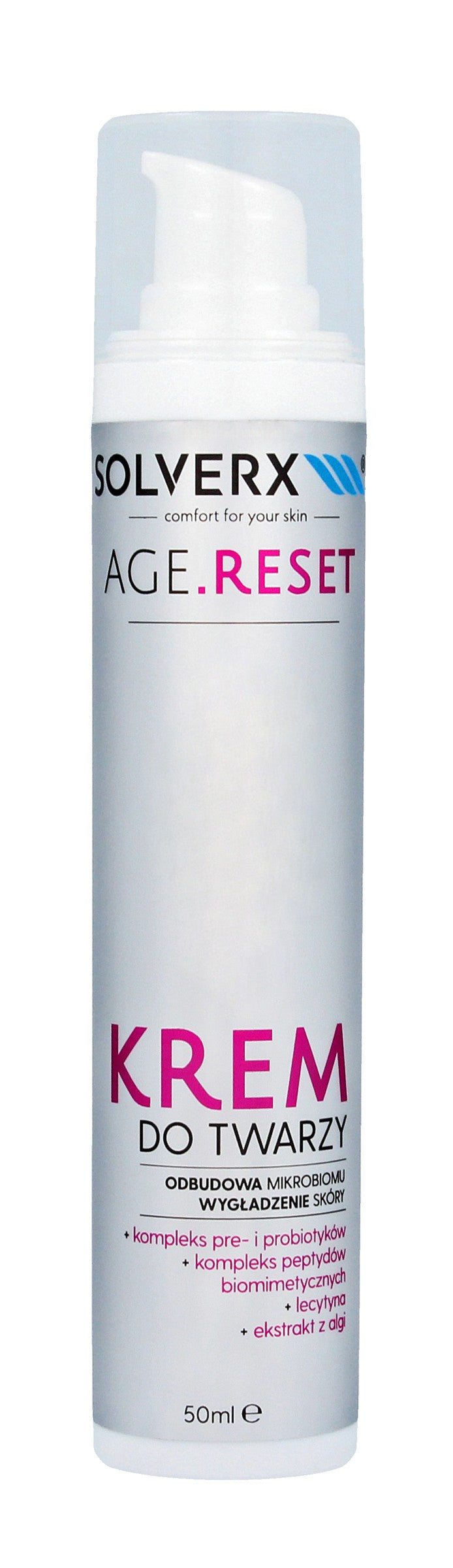 SOLVERX Age.Reset Face Cream - Microbiome Restoration & Skin Smoothing 50ml | Vaistine1.lt | WestPharmacy.eu