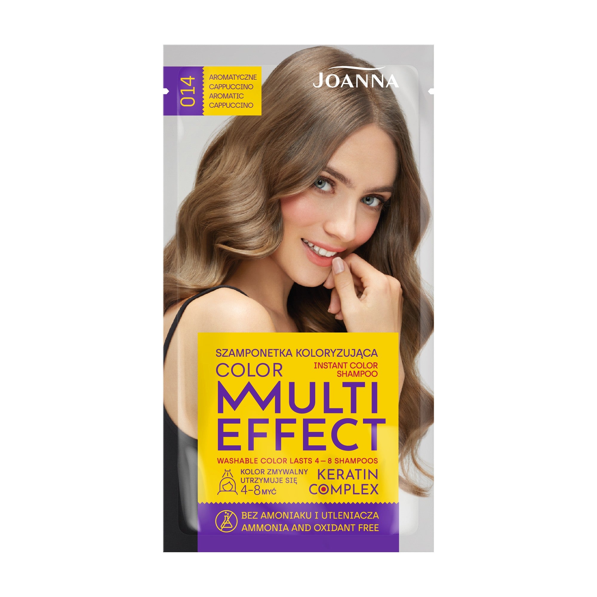 Joanna Multi Effect Color Keratin Complex Hair Dye - 14 Aromatic Cappuccino 35g | Vaistine1.lt | WestPharmacy.eu