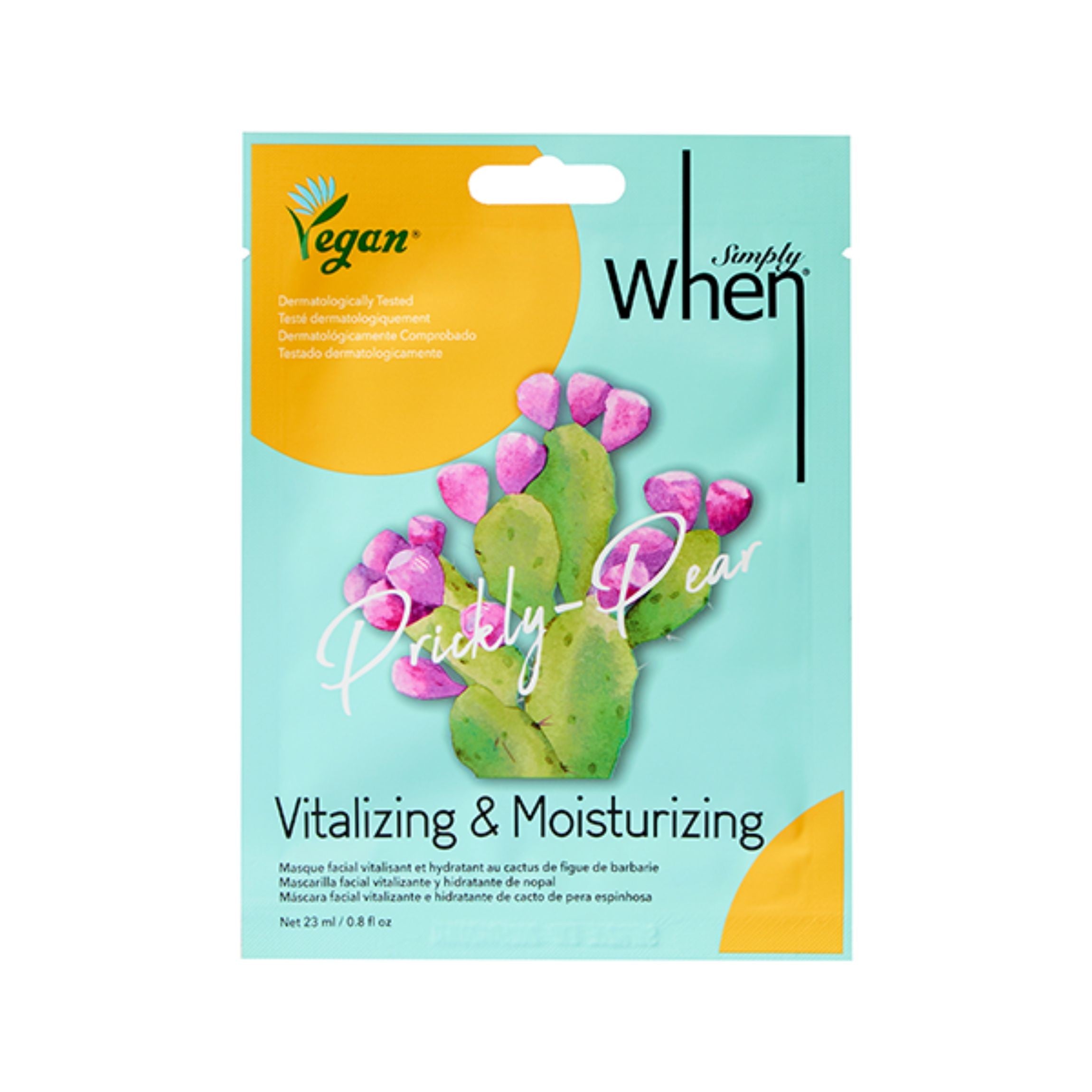 When Simply Vegan Vitalizing and moisturizing face sheet mask Prickly Pear 23ml | Vaistine1.lt | WestPharmacy.eu