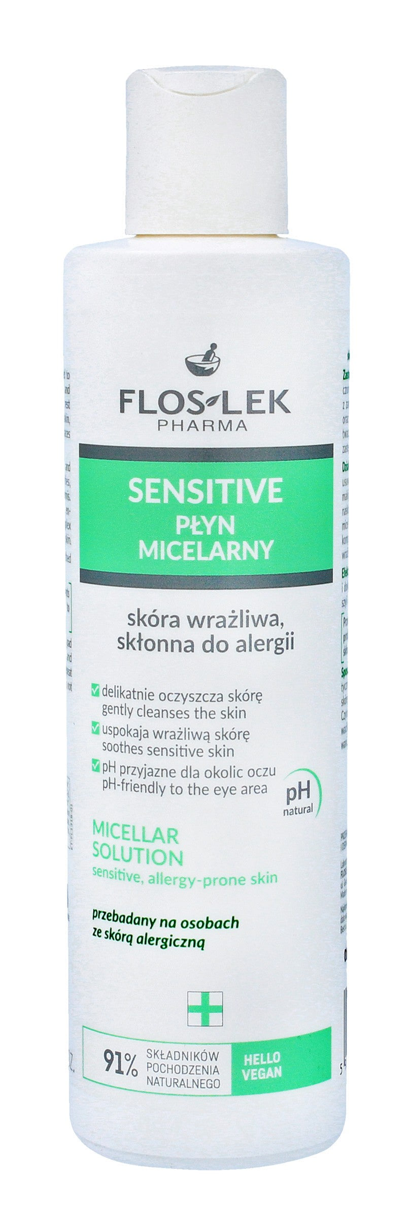 FLOSLEK Pharma Sensitive Micellar Water for sensitive skin prone to allergies 1 piece | Vaistine1.lt | WestPharmacy.eu