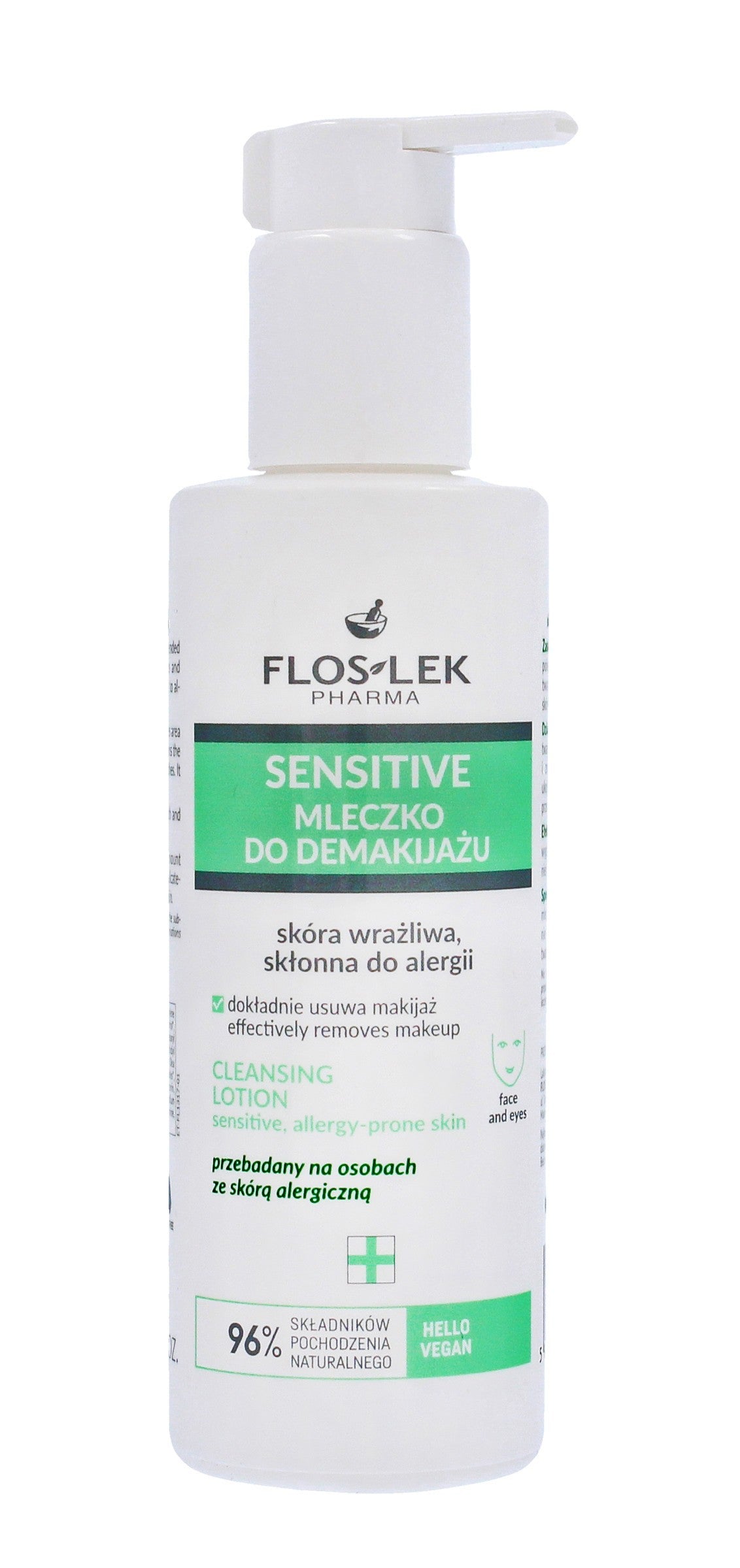 FLOSLEK Pharma Sensitive Makeup Remover Milk for sensitive skin prone to allergies 175ml | Vaistine1.lt | WestPharmacy.eu
