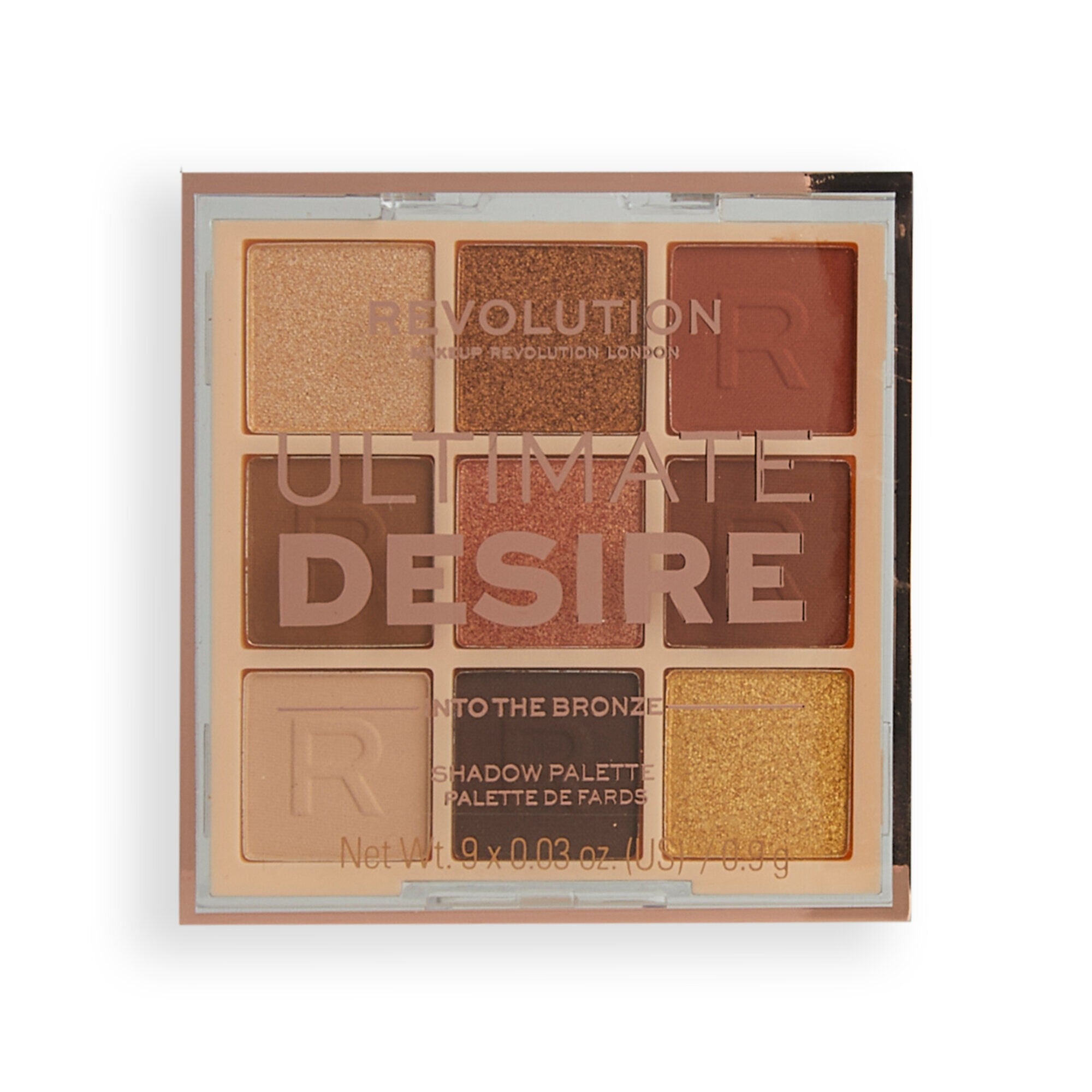 Makeup Revolution Ultimate Desire Eyeshadow Palette (9) - Into The Bronze 1pc | Vaistine1.lt | WestPharmacy.eu