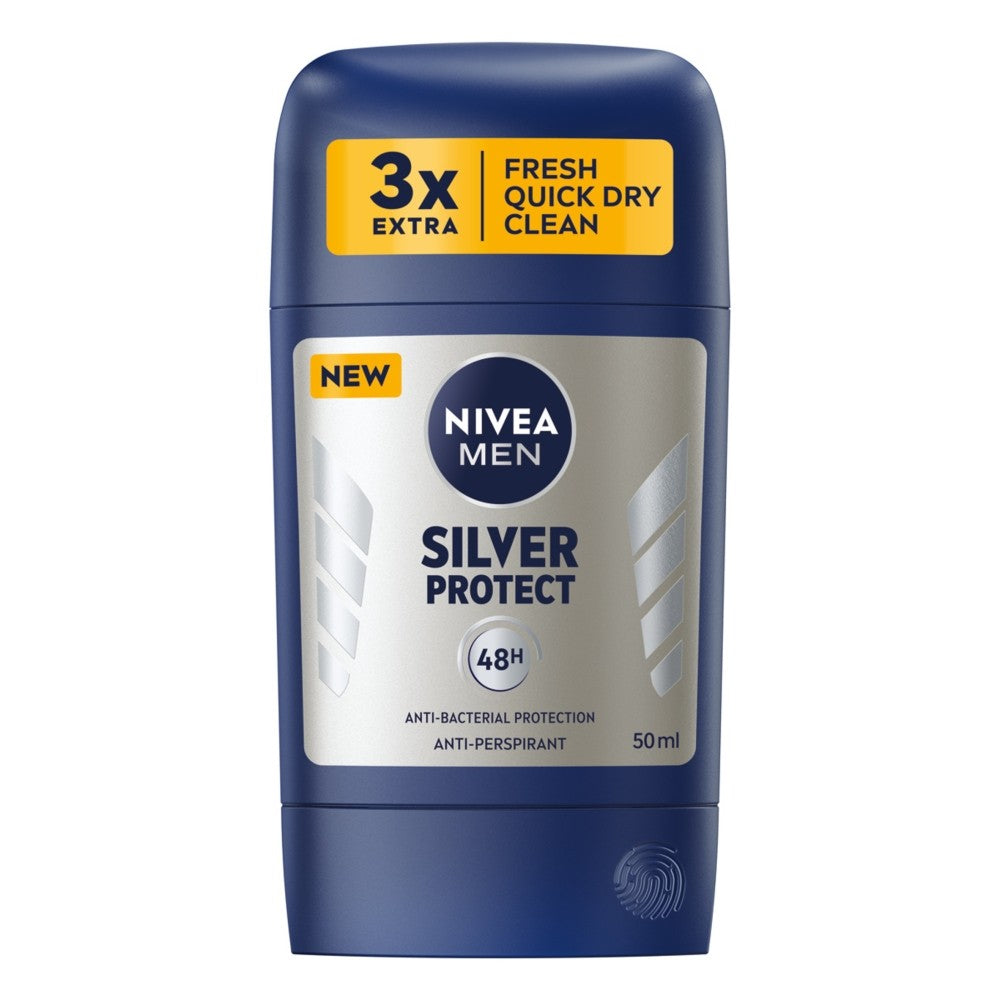 NIVEA Men's deodorant stick SILVER PROTECT 50ml | Vaistine1.lt | WestPharmacy.eu