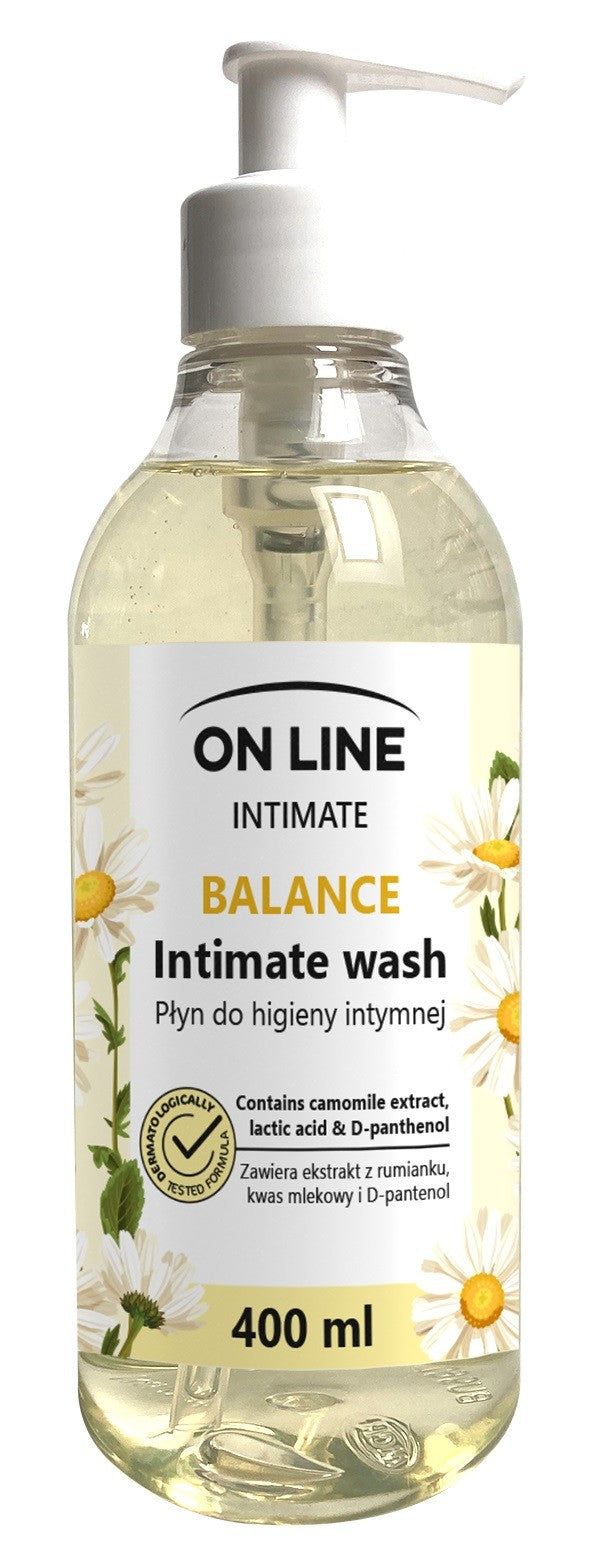 On Line Intimate Balance intimate hygiene liquid with chamomile extract 400ml | Vaistine1.lt | WestPharmacy.eu
