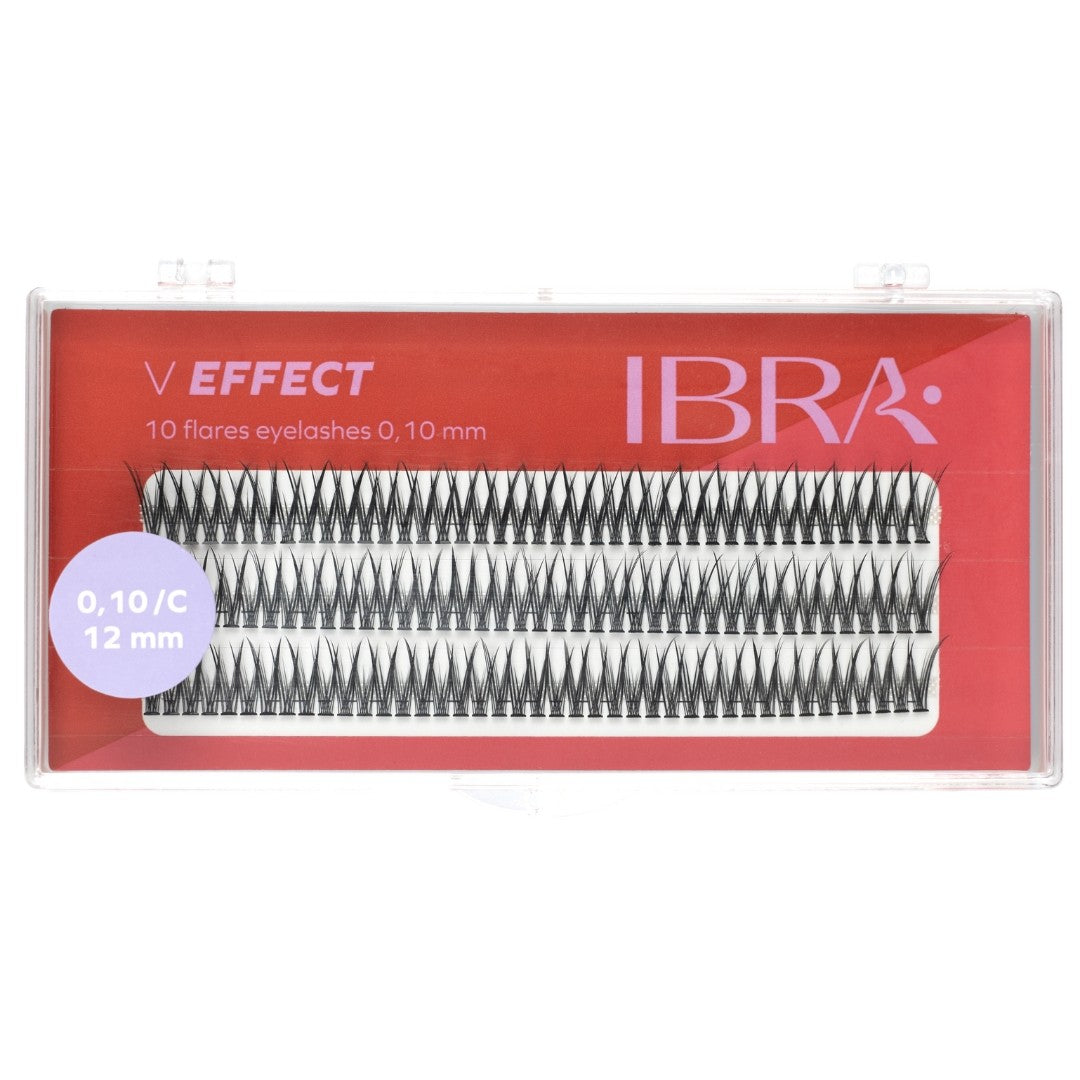 IBRA Eyelash tufts V EFFECT 0.10/C - 12mm 1 pack. | Vaistine1.lt | WestPharmacy.eu
