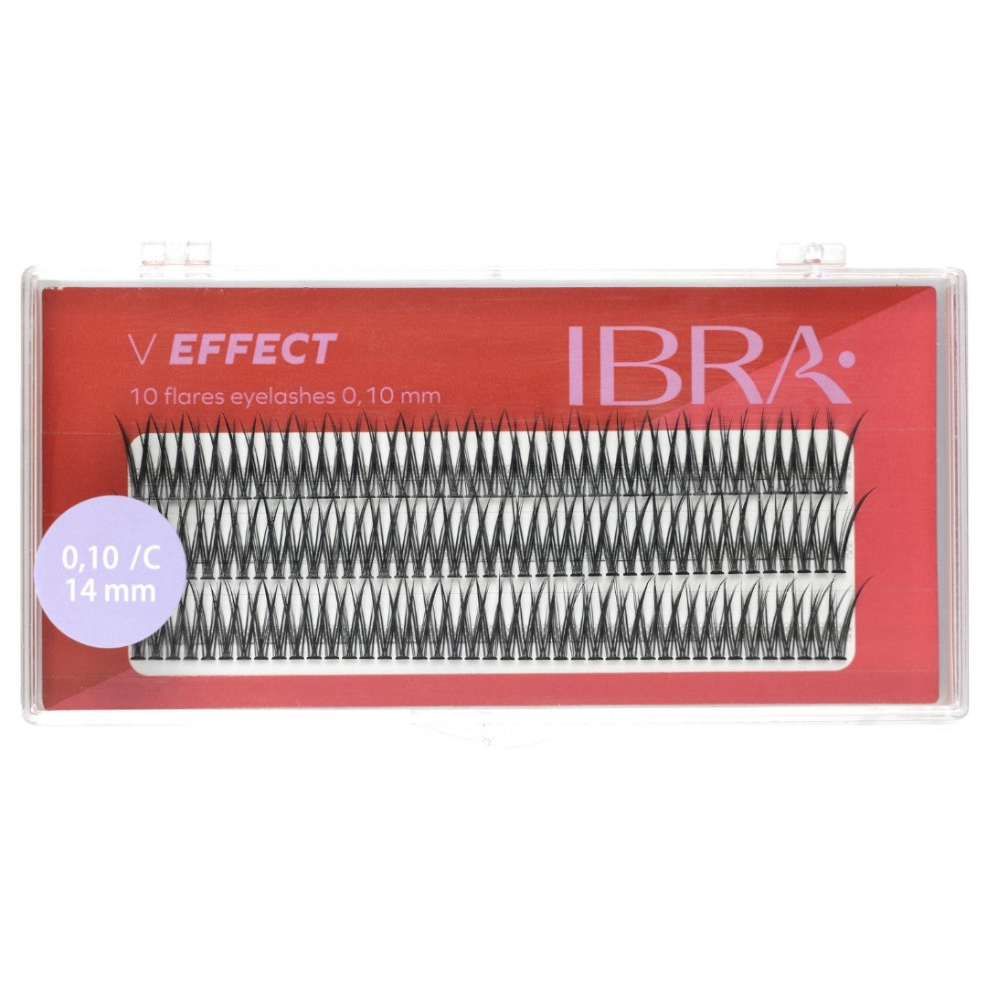 IBRA V EFFECT eyelash tufts 0.10/C - 14mm 1 pack. | Vaistine1.lt | WestPharmacy.eu