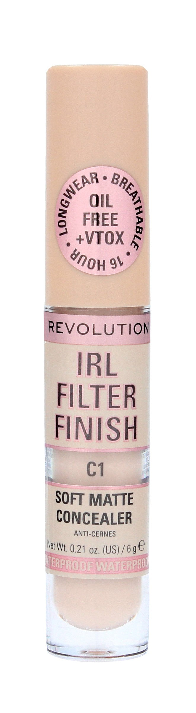 Makeup Revolution IRL Filter Finish Liquid Concealer C1 6g | Vaistine1.lt | WestPharmacy.eu