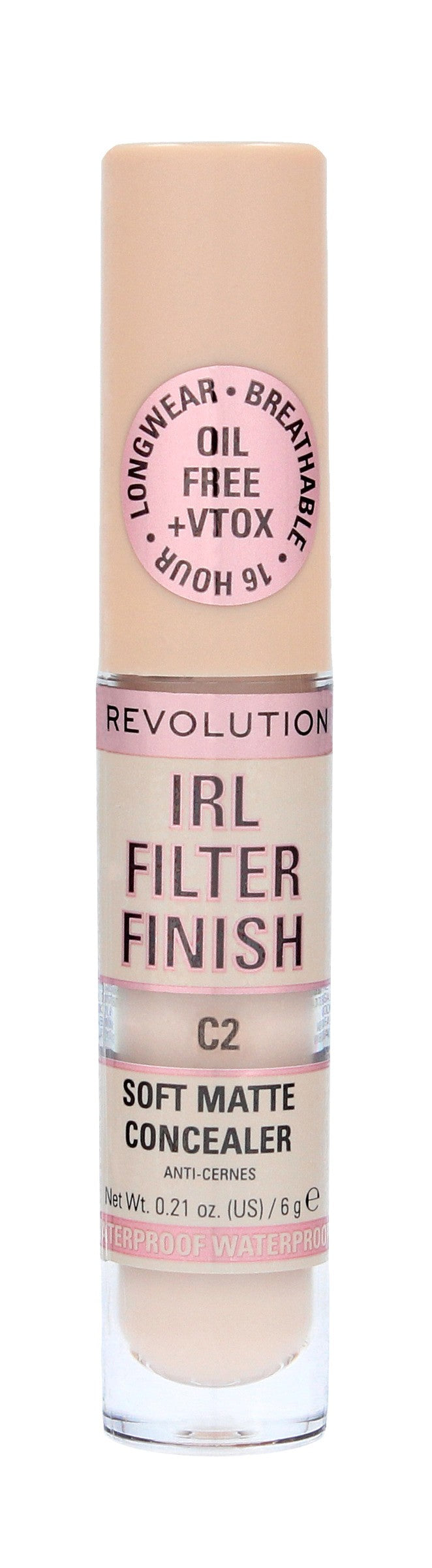 Makeup Revolution IRL Filter Finish Liquid Concealer C2 6g | Vaistine1.lt | WestPharmacy.eu