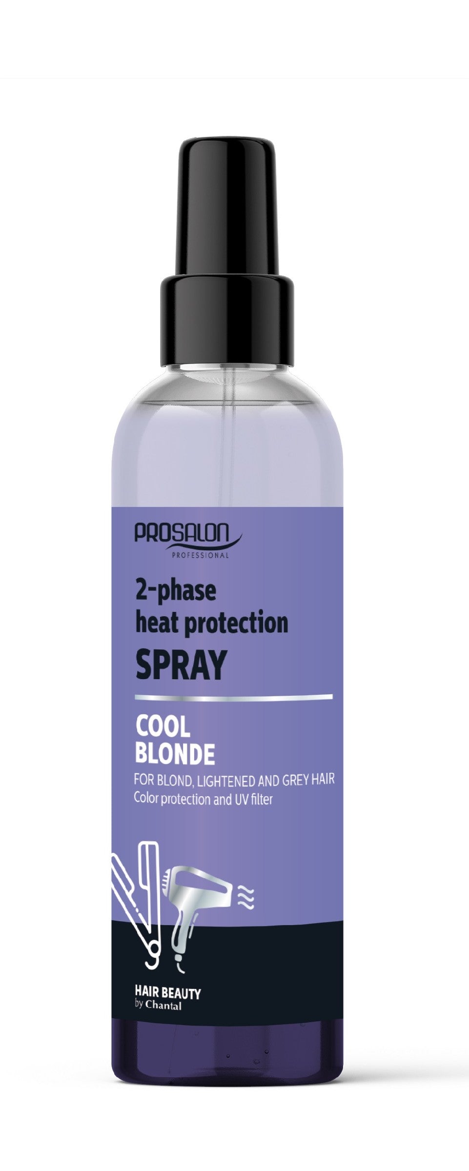 CHANTAL ProSalon Cool Blonde Two-Phase Thermal Protection Liquid for blonde, lightened, and gray hair 200ml | Vaistine1.lt | WestPharmacy.eu