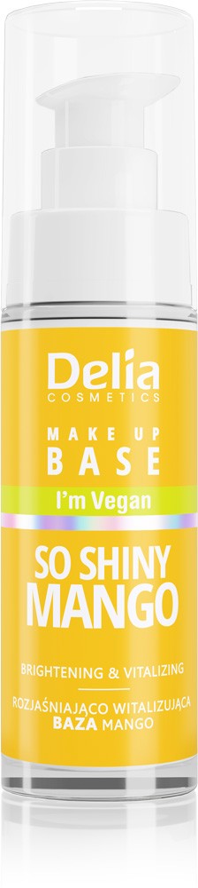 Delia Cosmetics Vegan Brightening and Vitalizing Makeup Base So Shiny Mango 30ml | Vaistine1.lt | WestPharmacy.eu