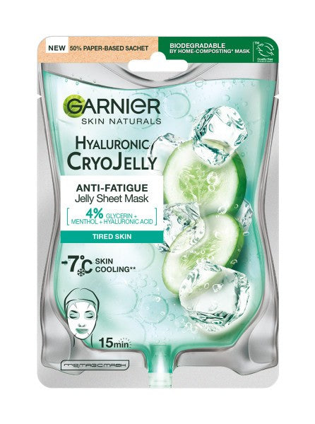 Garnier Skin Naturals Hyaluronic Cryo Jelly gel mask on fabric 27g | Vaistine1.lt | WestPharmacy.eu