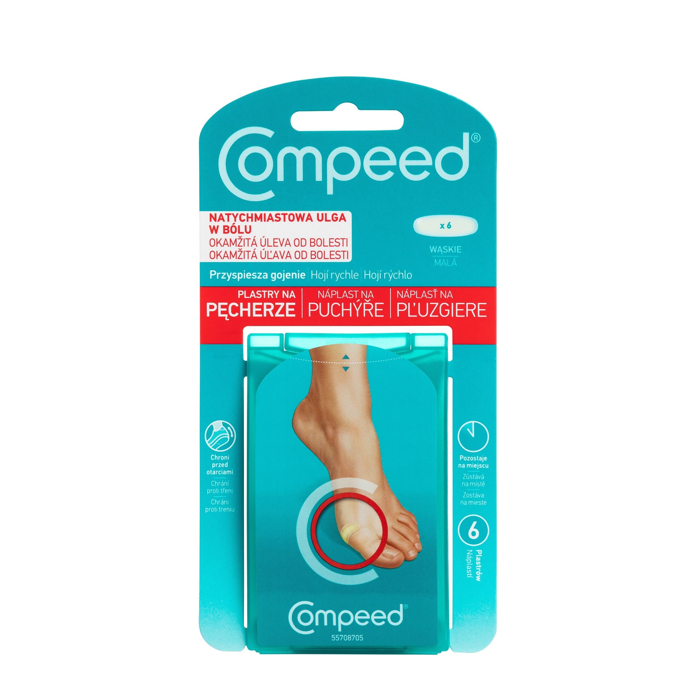 COMPEED Blister plasters - narrow, 1 pack - 6 pcs | Vaistine1.lt | WestPharmacy.eu
