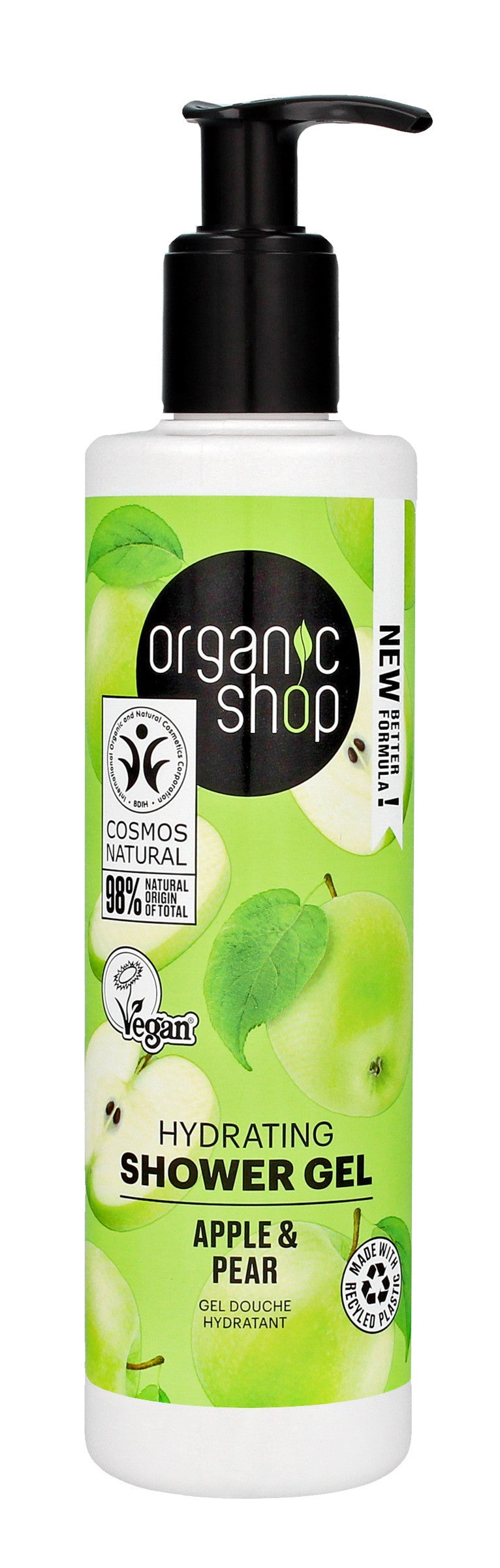 ORGANIC SHOP WEGAN Shower Gel Apple & Pear | Vaistine1.lt | WestPharmacy.eu