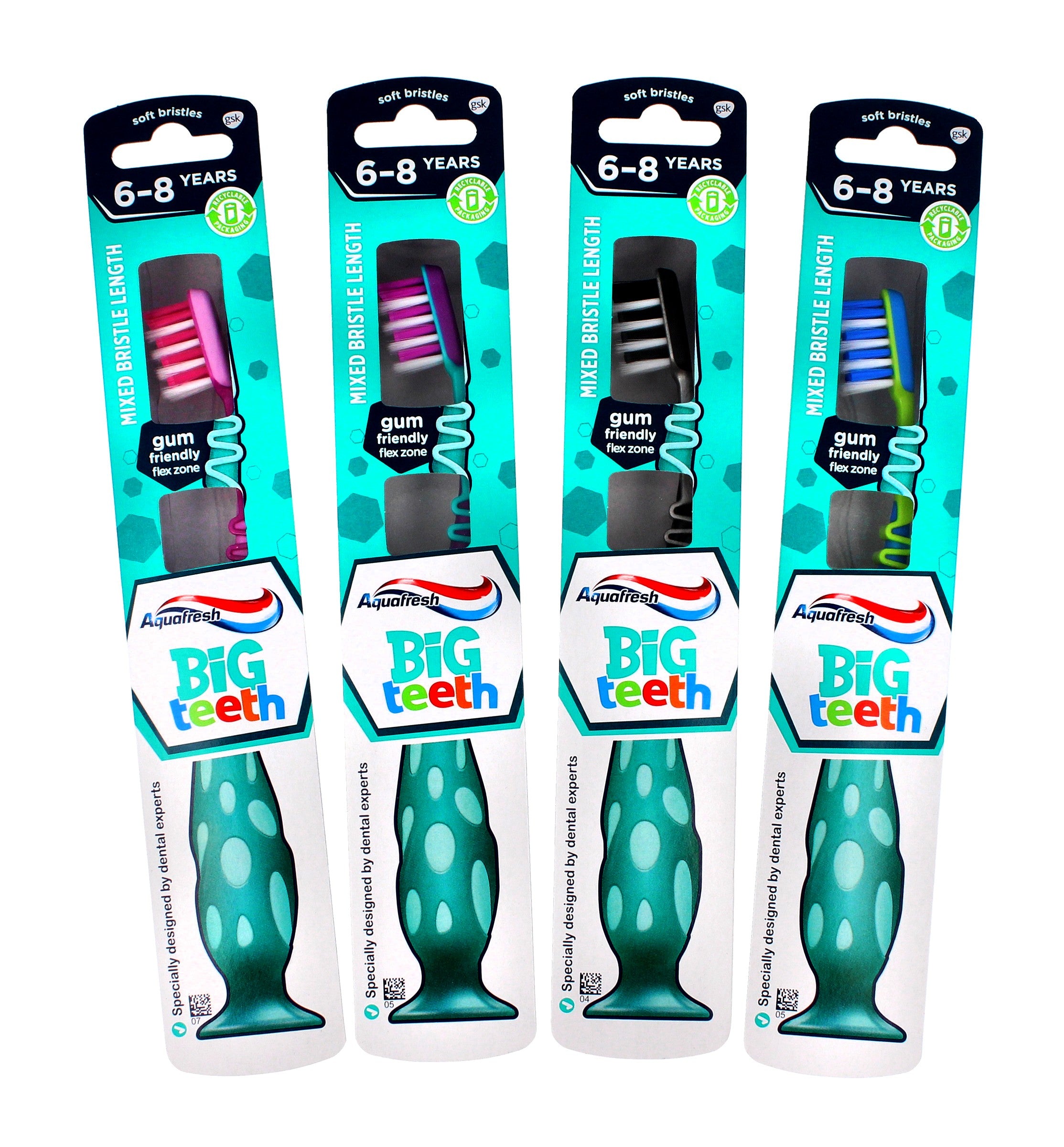 Aquafresh Toothbrush for children Big Teeth 6-8 years 1pc (mix of colors) | Vaistine1.lt | WestPharmacy.eu