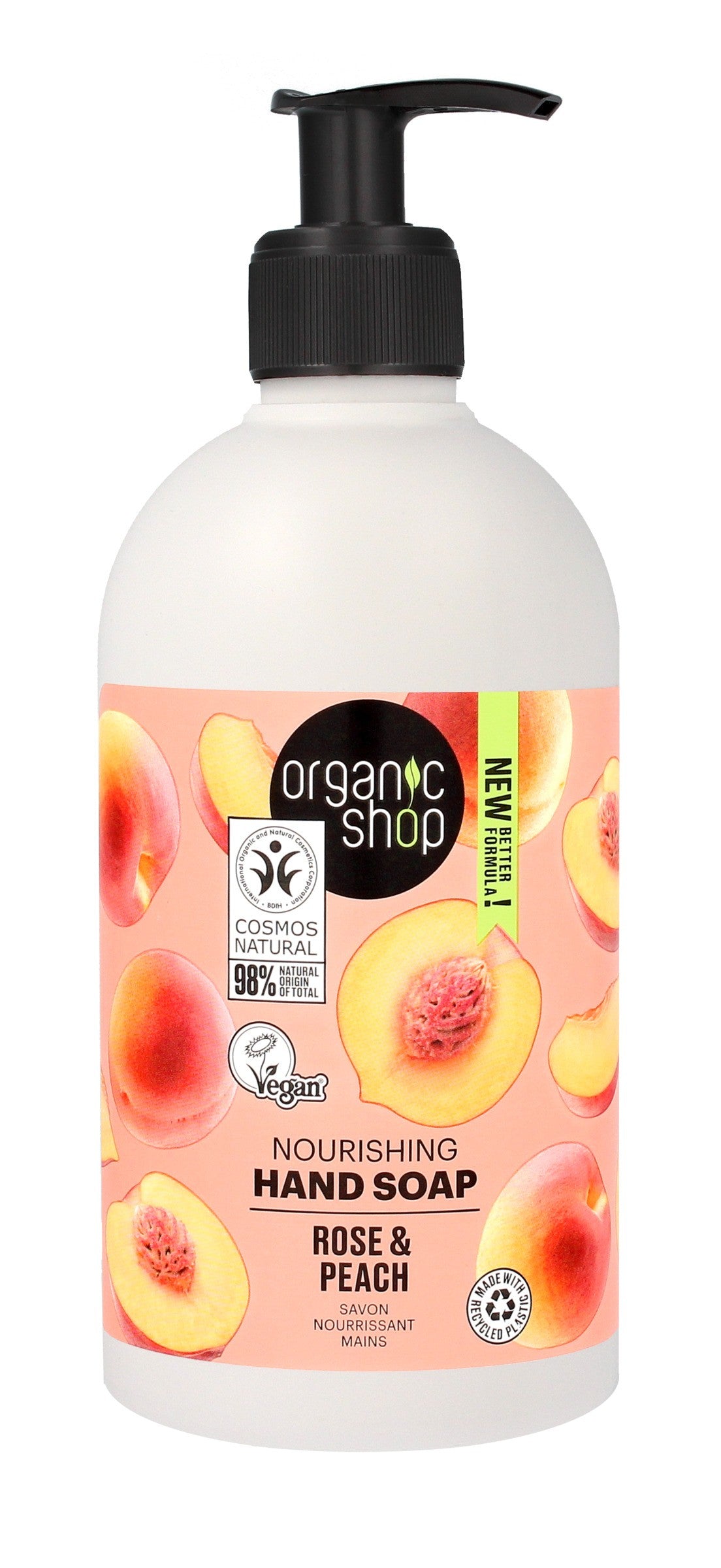 ORGANIC SHOP VEGAN Peach hand soap | Vaistine1.lt | WestPharmacy.eu