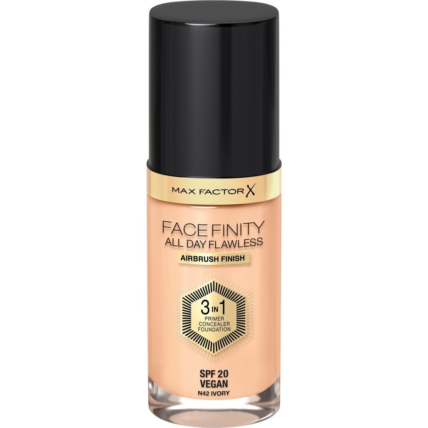 MAX FACTOR Facefinity All Day Flawless 3in1 Foundation No N42 Ivory 30ml | Vaistine1.lt | WestPharmacy.eu