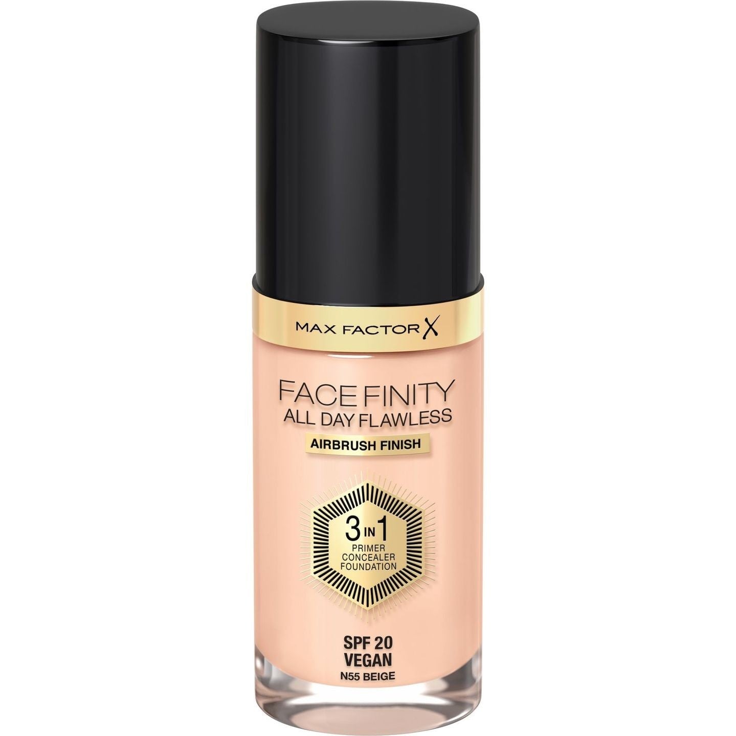MAX FACTOR Facefinity All Day Flawless 3in1 Foundation No N55 Beige 30ml | Vaistine1.lt | WestPharmacy.eu