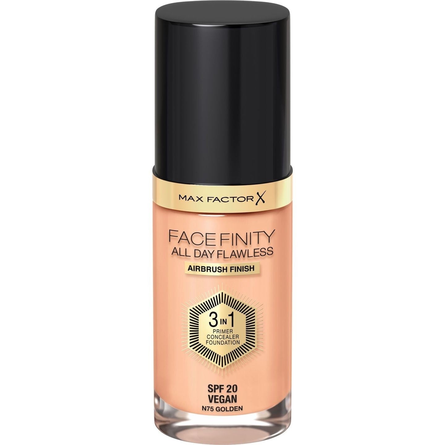 MAX FACTOR Facefinity All Day Flawless 3in1 Foundation No N75 Golden 30ml | Vaistine1.lt | WestPharmacy.eu