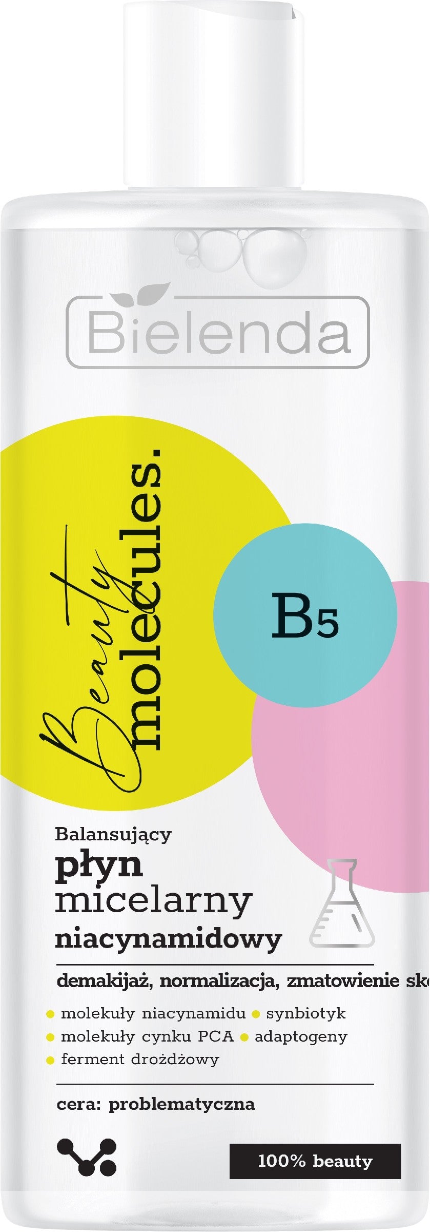 Bielenda Beauty Molecules. Balancing Micellar Liquid with Niacinamide - for problematic skin 500ml | Vaistine1.lt | WestPharmacy.eu